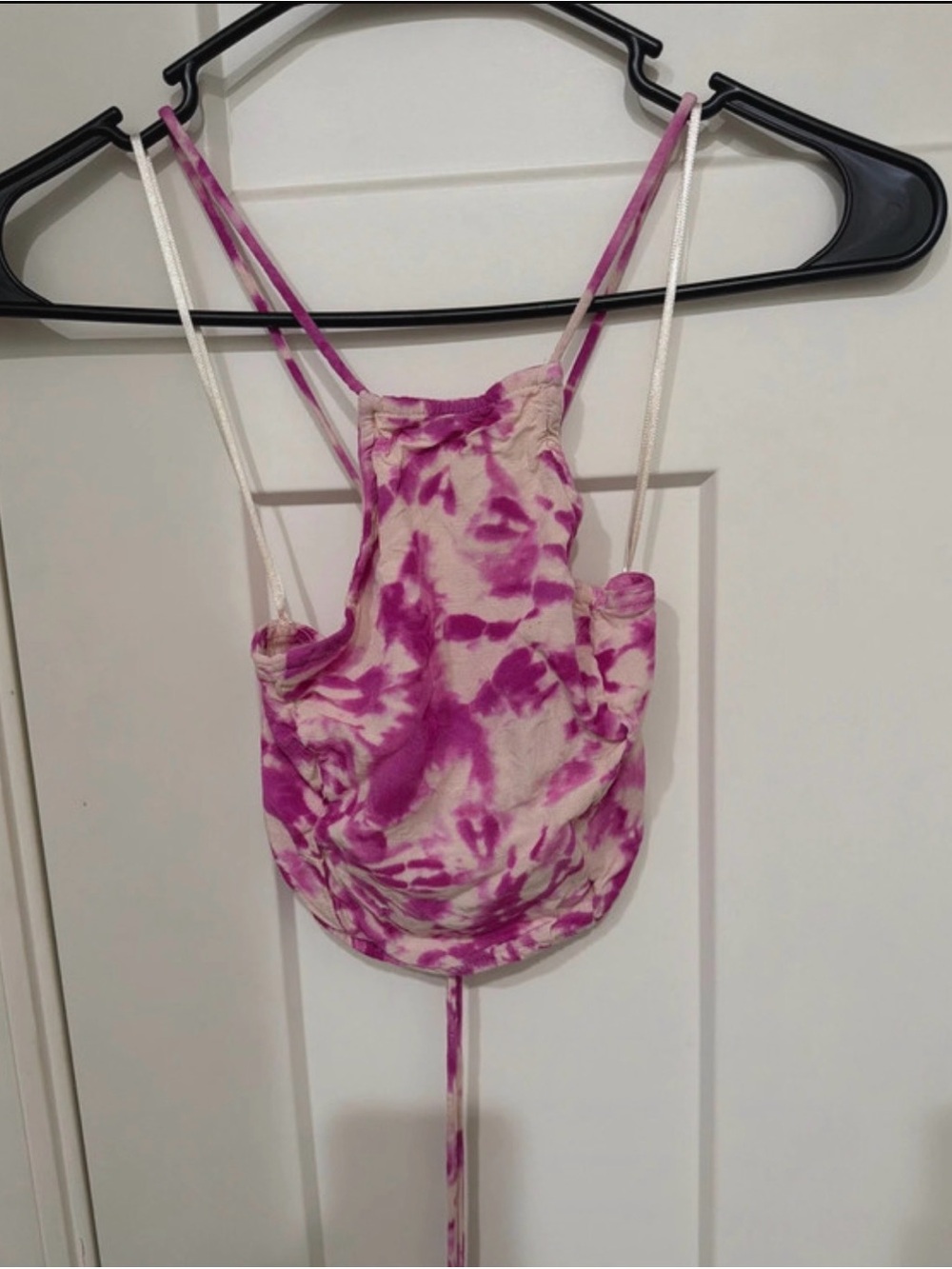 Zara Pink and Cream Tie-Dye One-Piece